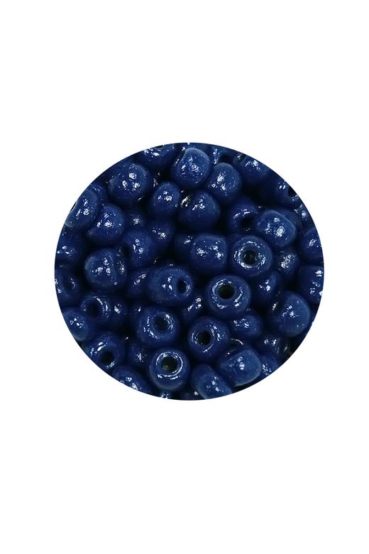 Royaleks RT-RYL-BN24093-08-60 Dökme Cam Kum Boncuk Büyük Boy (6/0) 4 Mm - 60 Gram - Koyu Mavi - Bnc114
