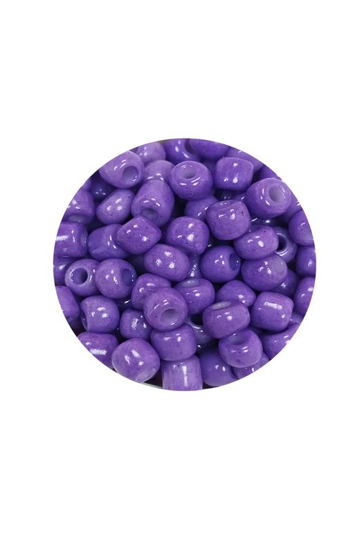 Royaleks RT-RYL-BN24093-10-60 Dökme Cam Kum Boncuk Büyük Boy (6/0) 4 Mm - 60 Gram - Mor - Bnc116