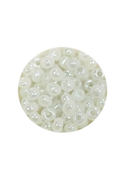 Royaleks RT-RYL-BN24093-11-20 Dökme Cam Kum Boncuk Büyük Boy (6/0) 4 Mm - 20 Gram - İnci Beyaz - Bnc081