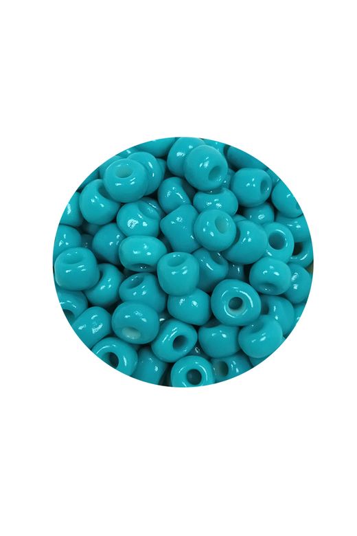 Royaleks RT-RYL-BN24093-12-60 Dökme Cam Kum Boncuk Büyük Boy (6/0) 4 Mm - 60 Gram - Camgöbeği Yeşili - Bnc118
