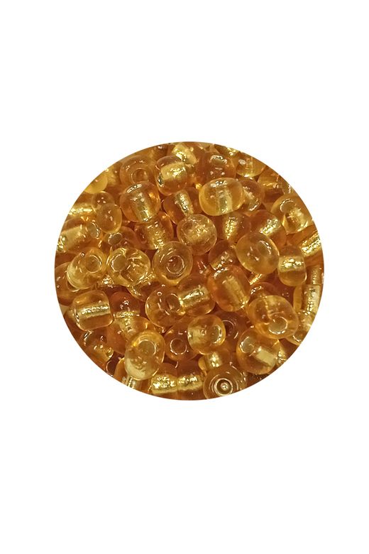 Royaleks RT-RYL-BN24093-13-20 Dökme Cam Kum Boncuk Büyük Boy (6/0) 4 Mm - 20 Gram - Şeffaf Bal - Bnc083
