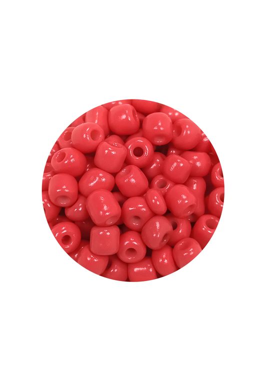 Royaleks RT-RYL-BN24093-19-60 Dökme Cam Kum Boncuk Büyük Boy (6/0) 4 Mm - 60 Gram - Açık Kırmızı - Bnc125