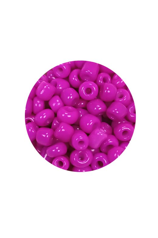 Royaleks RT-RYL-BN24093-29-20 Dökme Cam Kum Boncuk Büyük Boy (6/0) 4 Mm - 20 Gram - Fuşya - Bnc099