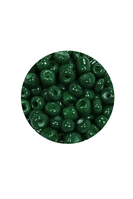 Royaleks RT-RYL-BN24093-34-60 Dökme Cam Kum Boncuk Büyük Boy (6/0) 4 Mm - 60 Gram - Koyu Yeşil - Bnc140