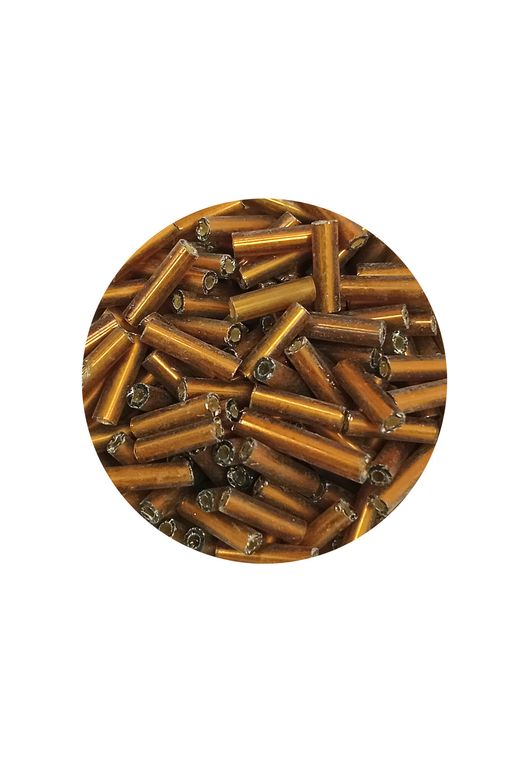 Royaleks RT-RYL-BN24094-02-20 Uzun Boru Kesme Boncuk Çap 2Mm Uzunluk 10 Mm - 20 Gram - Koyu Altın - Bnc226