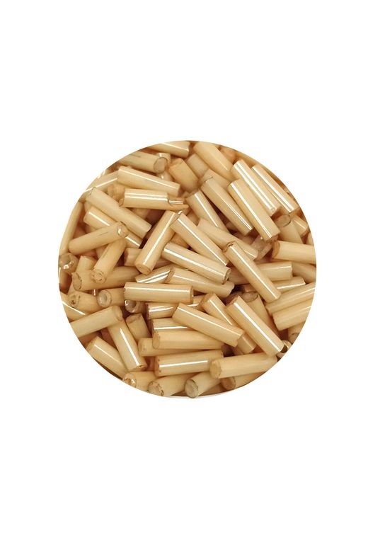 Royaleks RT-RYL-BN24094-05-20 Uzun Boru Kesme Boncuk Çap 2Mm Uzunluk 10 Mm - 20 Gram - Koyu Krem - Bnc229