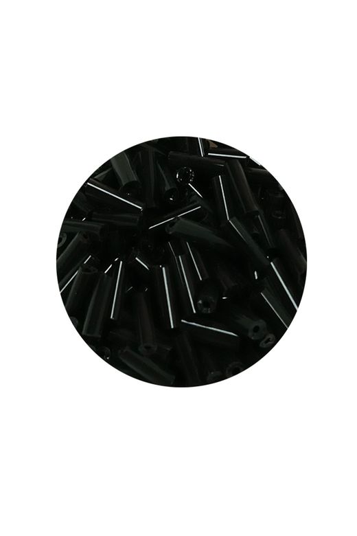 Royaleks RT-RYL-BN24094-17-60 Uzun Boru Kesme Boncuk Çap 2Mm Uzunluk 10 Mm - 60 Gram - Siyah - Bnc280