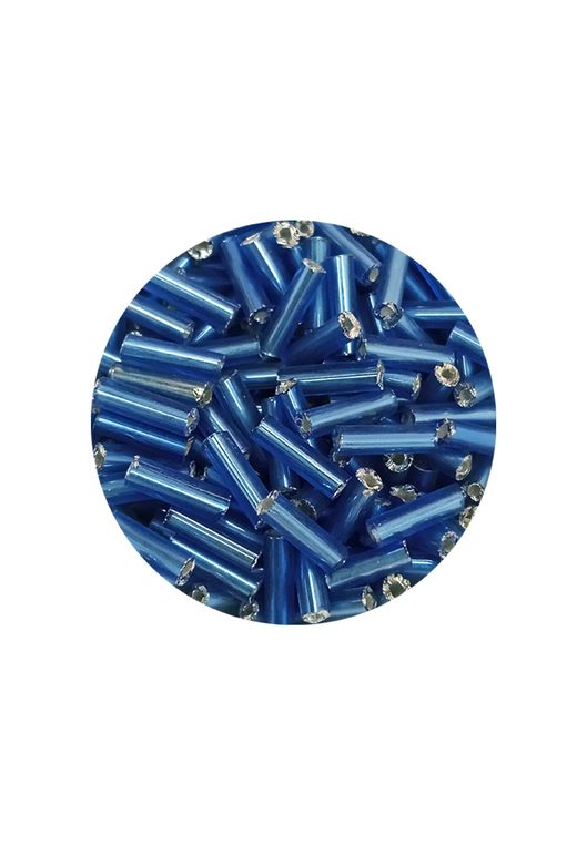 Royaleks RT-RYL-BN24094-18-20 Uzun Boru Kesme Boncuk Çap 2Mm Uzunluk 10 Mm - 20 Gram - Mavi - Bnc242