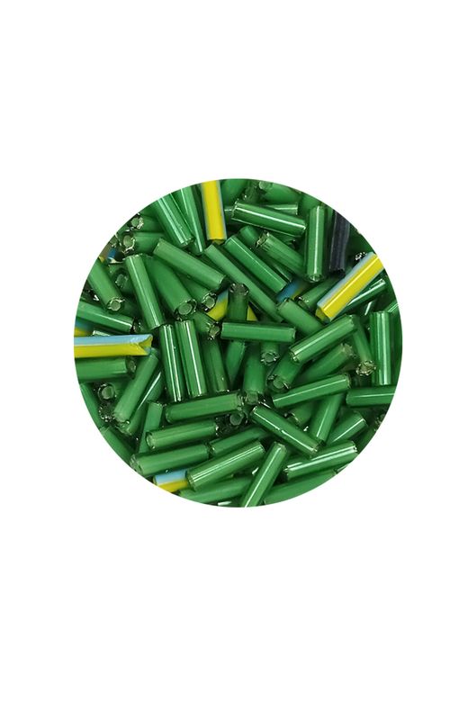 Royaleks RT-RYL-BN24094-32-60 Uzun Boru Kesme Boncuk Çap 2Mm Uzunluk 10 Mm - 60 Gram - Yeşil - Bnc295