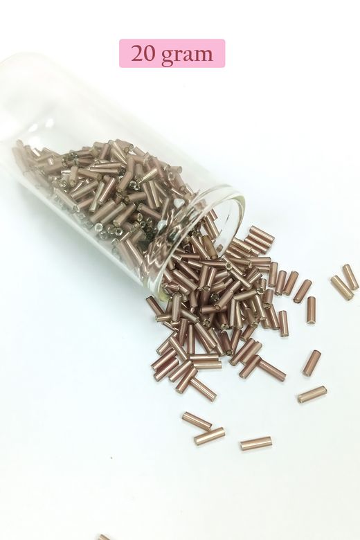 Royaleks RT-RYL-BN24094-4SET1 Uzun Boru Kesme Boncuk Çap 2Mm Uzunluk 10 Mm - 4 Renk - Toplam 80 Gram - Bnc426