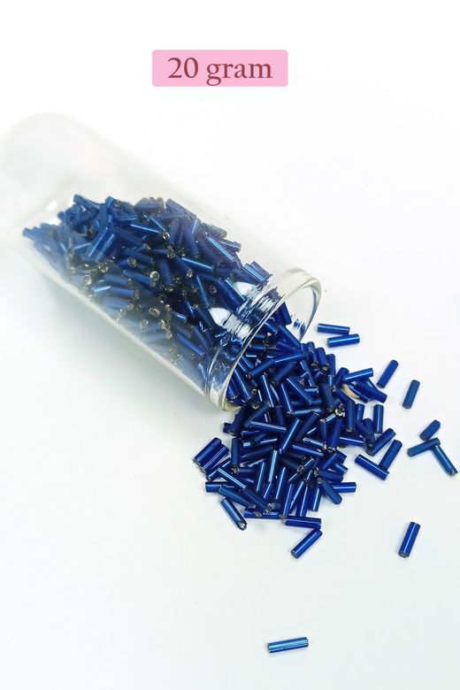 Royaleks RT-RYL-BN24094-4SET3 Uzun Boru Kesme Boncuk Çap 2Mm Uzunluk 10 Mm - 4 Renk - Toplam 80 Gram - Bnc428