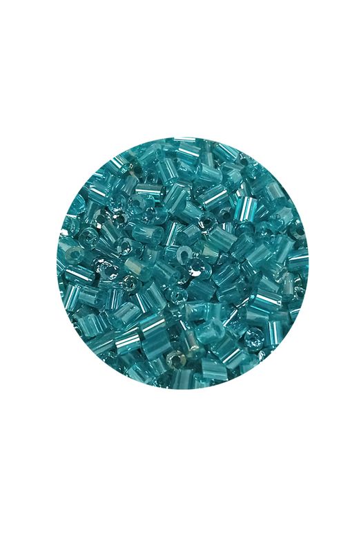 Royaleks RT-RYL-BN24095-14-60 Kesme Cam Boncuk 2Mm - 60 Gram - Şeffaf Turkuaz - Bnc364