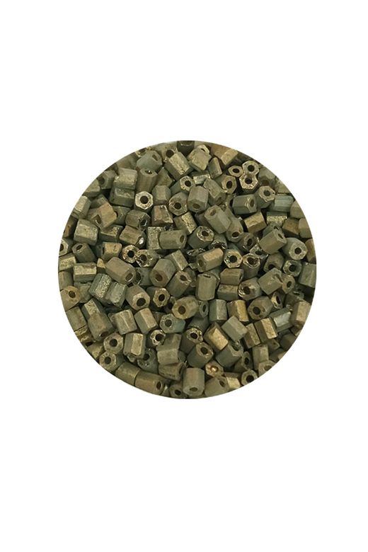 Royaleks RT-RYL-BN24095-15-20 Kesme Cam Boncuk 2Mm - 20 Gram - Mat Asker Yeşili -Bnc317