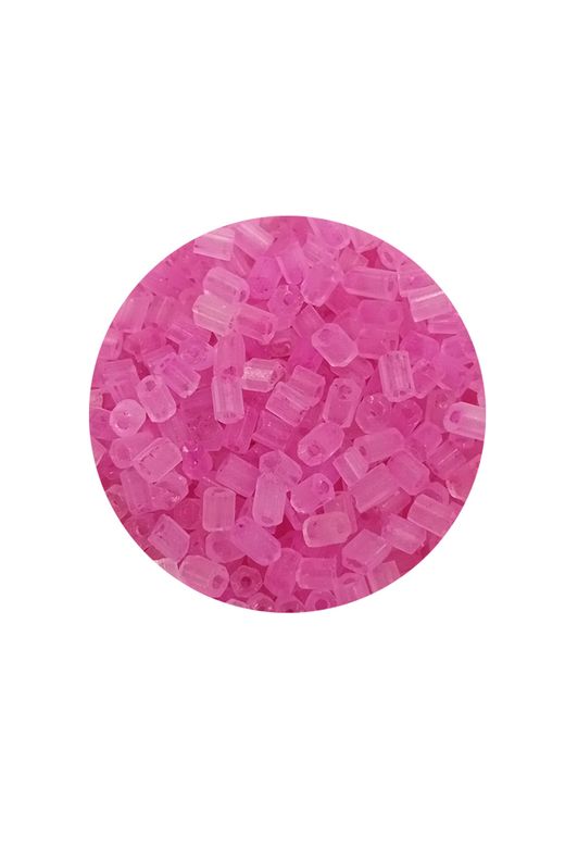 Royaleks RT-RYL-BN24095-27-20 Kesme Cam Boncuk 2Mm - 20 Gram - Şeffaf Mat Pembe -Bnc329