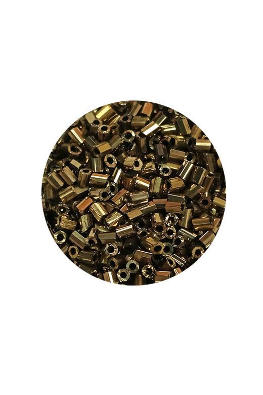 Royaleks RT-RYL-BN24095-40-60 Kesme Cam Boncuk 2Mm - 60 Gram - Metalik Sarı - Bnc390
