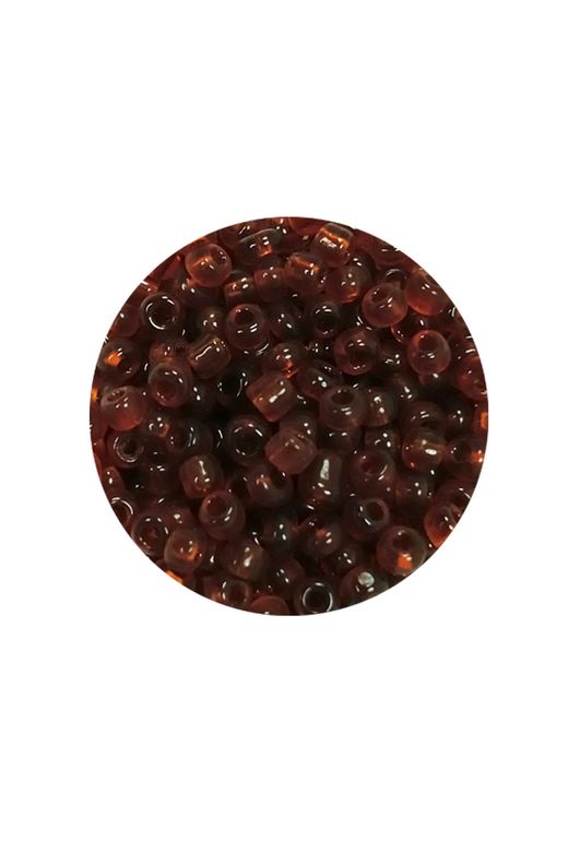 Royaleks RT-RYL-BN24096-17-60 Dökme Cam Kum Boncuk (8/0) 3 Mm - 60 Gram - Şeffaf Koyu Kahve - Bnc200