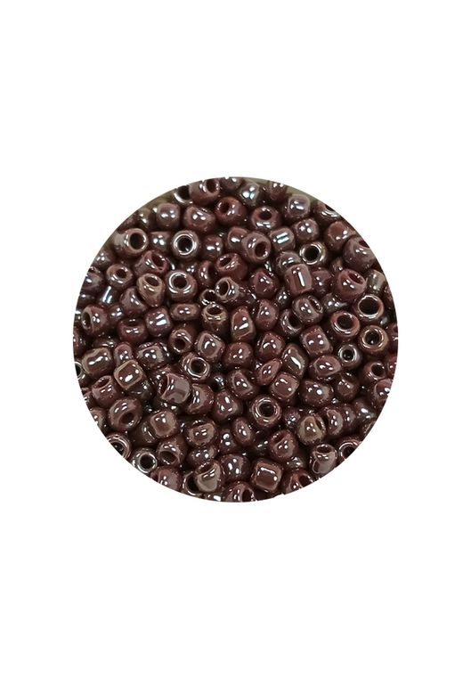 Royaleks RT-RYL-BN24096-26-20 Dökme Cam Kum Boncuk (8/0) 3 Mm - 20 Gram - Parlak Koyu Kestane - Bnc168