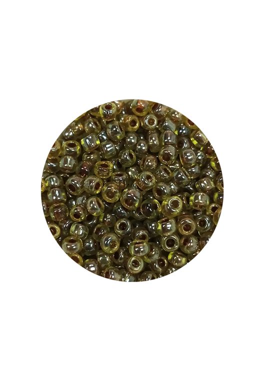 Royaleks RT-RYL-BN24096-40-20 Dökme Cam Kum Boncuk (8/0) 3 Mm - 20 Gram - Yeşil Siyah - Bnc182