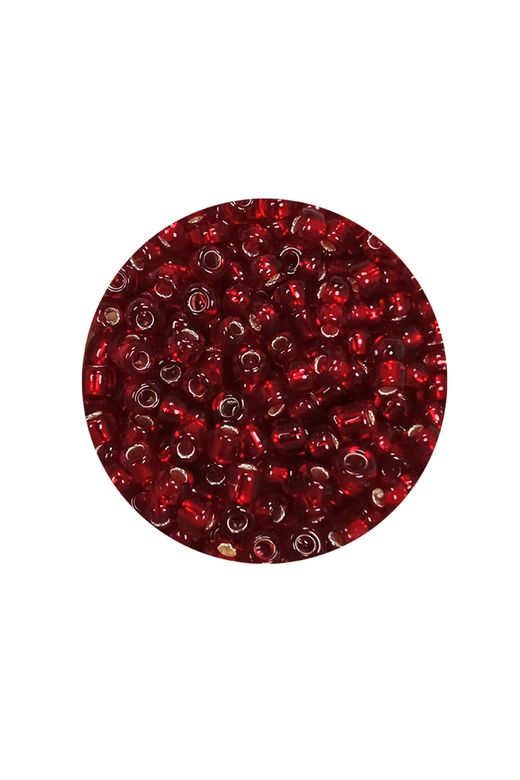 Royaleks RT-RYL-BN24096-41-60 Dökme Cam Kum Boncuk (8/0) 3 Mm - 60 Gram - Koyu Kırmızı - Bnc224