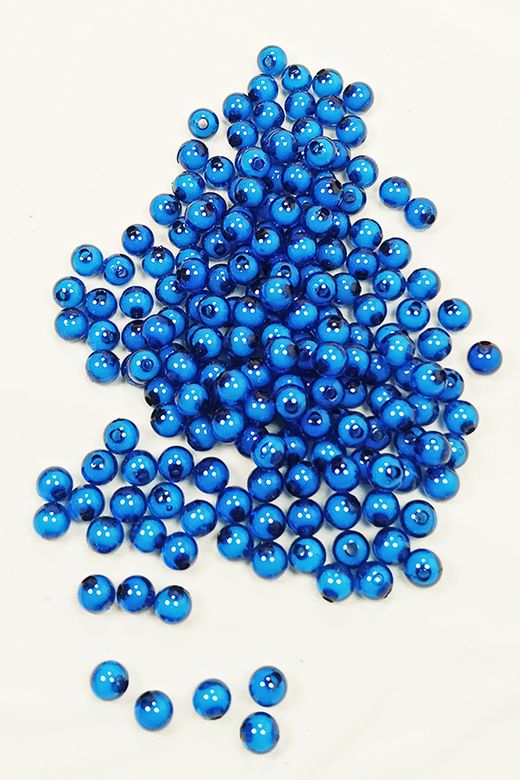 Royaleks RT-RYL-BN24098-02 Yuvarlak Boncuk İçten Boncuklu Bileklik Çanta Boncuğu 8 Mm 50 Gr Mavi - Bnc468