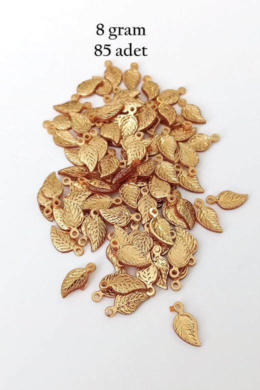 Royaleks RT-RYL-BN24099-13-8 Oya Abiye Bileklik Kolye Pleksi Metalik Plastik Pul Altın Renk 8 Gram 85 Adet - Bnc486
