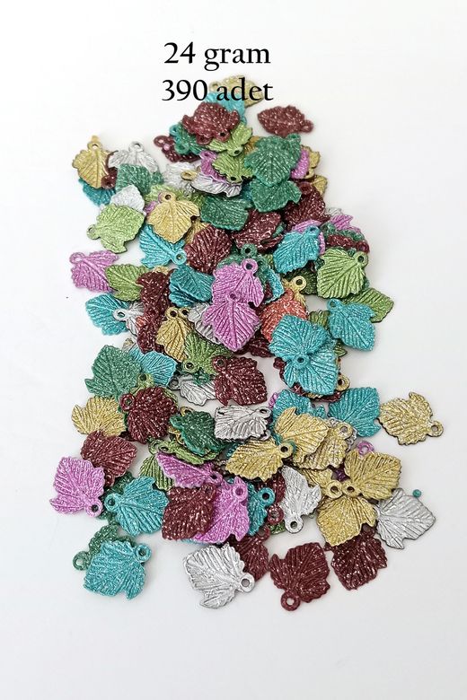 Royaleks RT-RYL-BN24099-26-24 Oya Abiye Bileklik Kolye Pleksi Metalik Plastik Pul Karma Renk 24 Gram 390 Adet - Bnc559