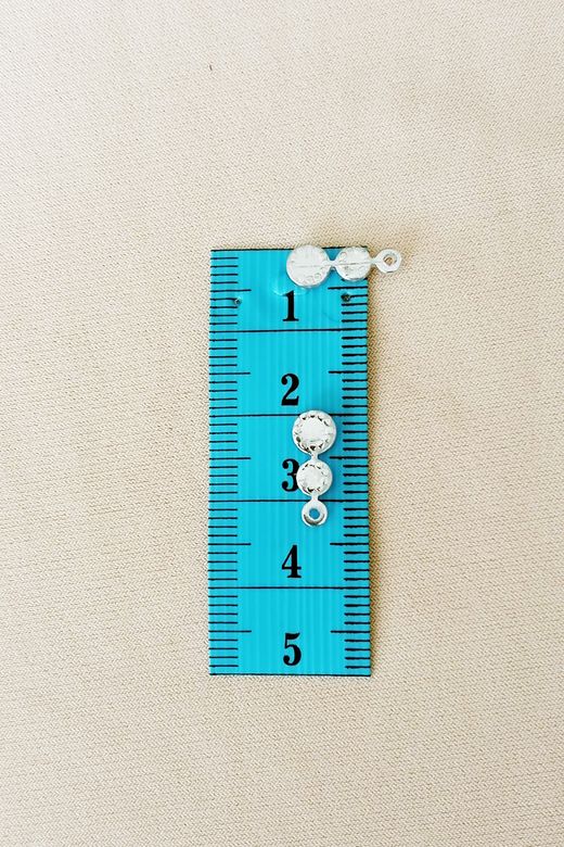 Royaleks RT-RYL-BN24100-1-24 Oya Abiye Bileklik Kolye Pleksi Metalik Plastik Pul Gümüş Renk 24 Gram 300 Adet - Bnc560