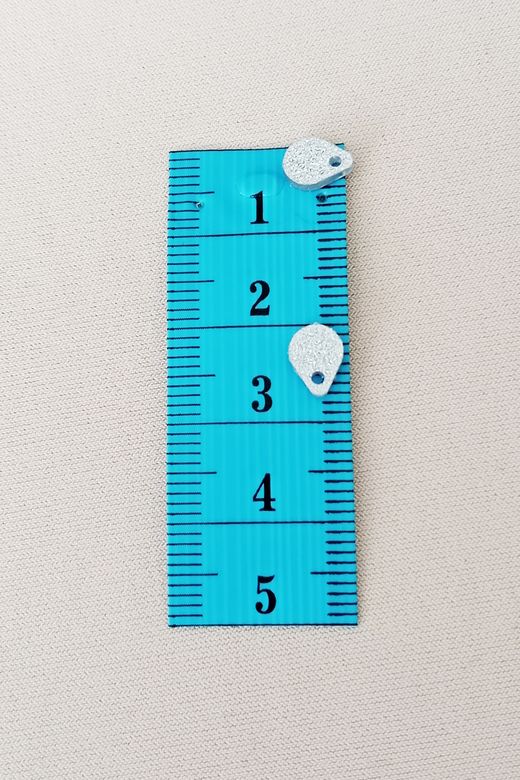 Royaleks RT-RYL-BN24100-10-8 Oya Abiye Bileklik Kolye Pleksi Metalik Plastik Pul Gümüş Renk 8 Gram 155 Adet - Bnc509