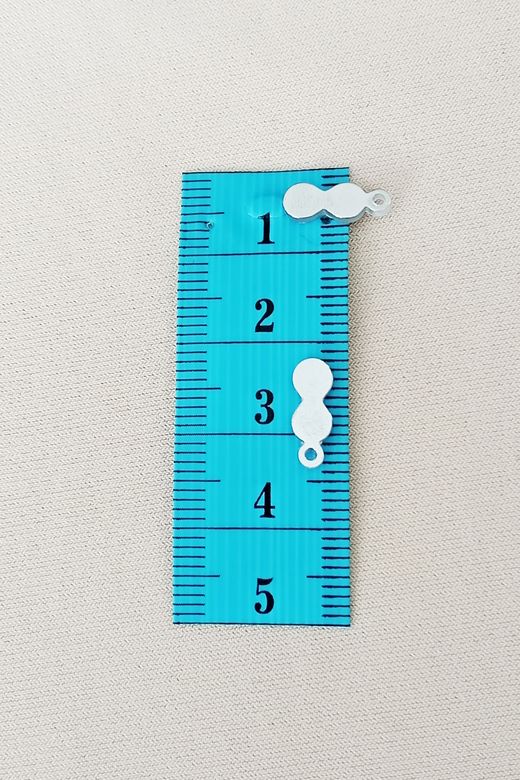 Royaleks RT-RYL-BN24100-9-24 Oya Abiye Bileklik Kolye Pleksi Metalik Plastik Pul Gümüş Renk 24 Gram 300 Adet - Bnc568
