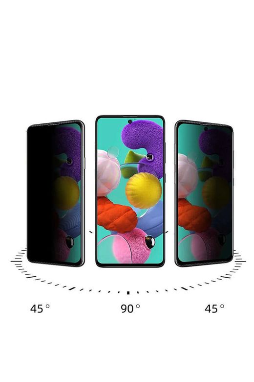 Royaleks RT-RYL-BWKRY3025 Samsung A71 Uyumlu Hayalet Ekran Gizli Tam Kaplayan Kırılmaz Cam Seramik Ekran Koruyucu Film