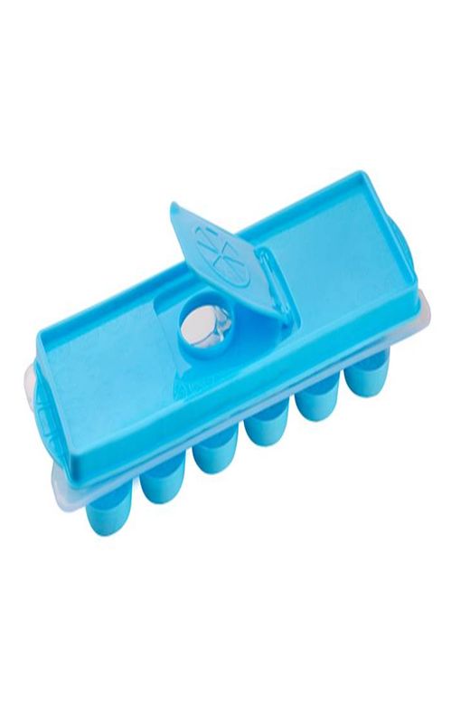 Royaleks RT-RYL-HMR10265 Silikon Tabanlı Buzluk Buz Kalıbı Kare Buz Kalıbı Doldur Kullan Mavi Viole