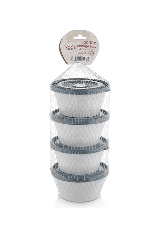 Royaleks RT-RYL-HMR10718 Fom Home Voce Plastik Petek 4'lü Saklama Kabı