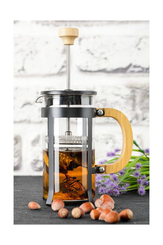Royaleks RT-RYL-HMR10835 Lüx Cam 350 Ml French Press Siyah