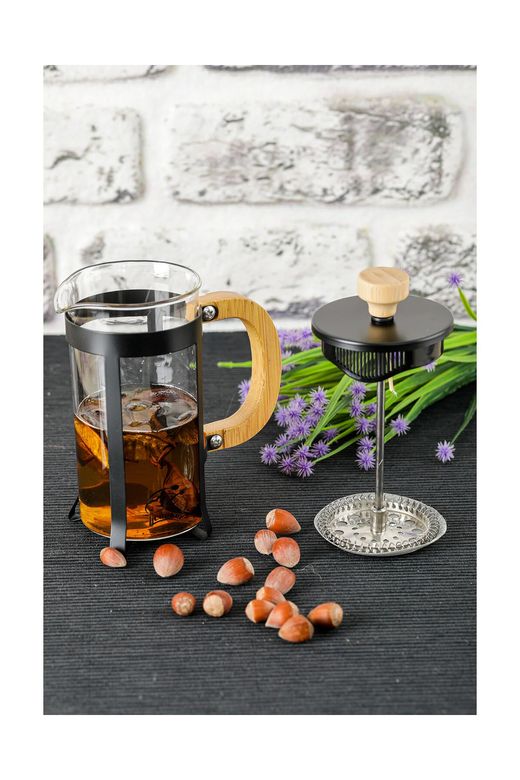 Royaleks RT-RYL-HMR10835 Lüx Cam 350 Ml French Press Siyah