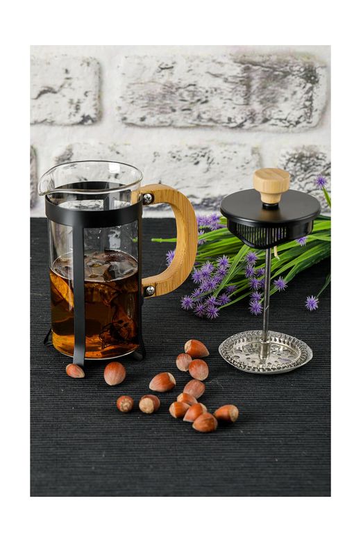 Royaleks RT-RYL-HMR10835 Lüx Cam 350 Ml French Press Siyah