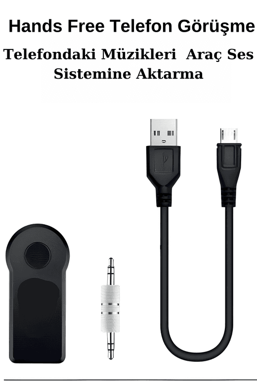 Royaleks RT-RYL-HMR14544 Araç İçi Kablosuz Müzik Aktarma Ve Telefon Görüşme Aparatı Aux Mini Wireless