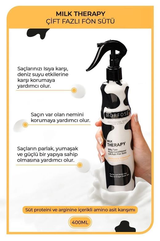 Royaleks RT-RYL-HMR24300 Milk Therapy Çift Fazlı Kondisyoner Fön Suyu 400 Ml - Mrfs