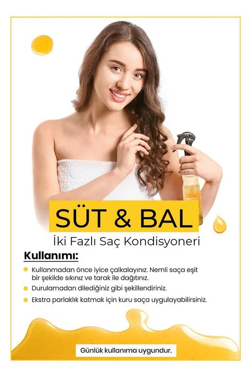 Royaleks RT-RYL-HMR24301 Çift Fazlı Süt & Bal Kondisyoner Fön Suyu 400 Ml - Mrfs