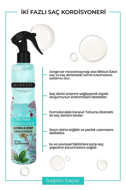 Royaleks RT-RYL-HMR24303 Çift Fazlı Kinoa & Kenevir Kondisyoner Fön Suyu 400 Ml - Mrfs
