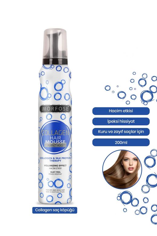 Royaleks RT-RYL-HMR24317 Kolajen Saç Köpük 200 Ml - Besleyici Parlak Görünüm - Mrfs