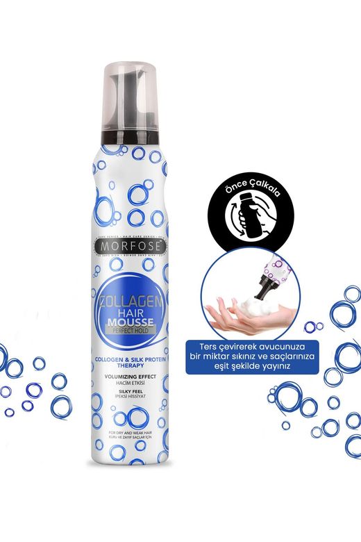Royaleks RT-RYL-HMR24317 Kolajen Saç Köpük 200 Ml - Besleyici Parlak Görünüm - Mrfs