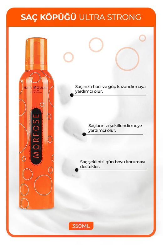 Royaleks RT-RYL-HMR24323 Ultra Strong Saç Köpük 350 Ml - Ultra Güçlü Tutuş - Mrfs