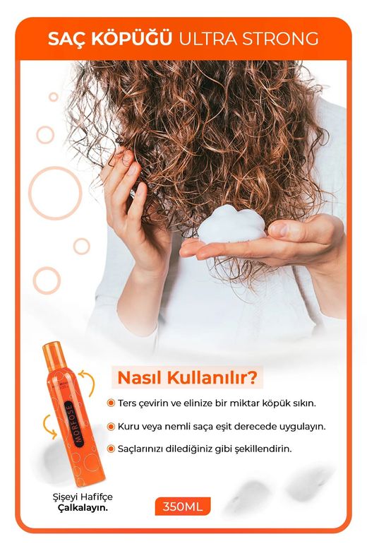 Royaleks RT-RYL-HMR24323 Ultra Strong Saç Köpük 350 Ml - Ultra Güçlü Tutuş - Mrfs