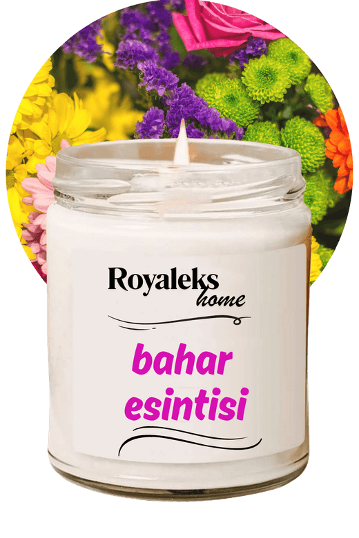 Royaleks RT-RYL-HMR24443 Doğal Özel Seri Kokulu Dekoratif Kavanoz Mum 210 Cc - Bahar Esintisi - Ryl
