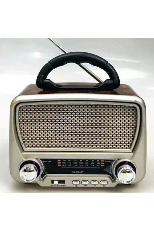 ROZIA 4321 Rozıa Retro Radyo Fm/am/sw Antika Tarzı, Düğmeli Nostaljik Radyo Yg-1184Bt
