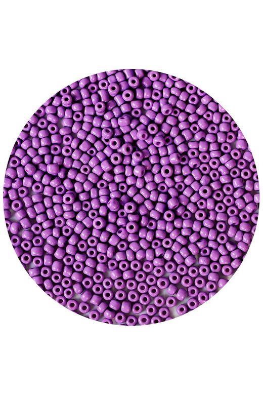RT-RYL-B-0002-20 Mor Renk 4 Mm Yaklaşık 220 Adet/20 Gram Cam Boncuk Oya Yazma Bileklik Ve Kolye