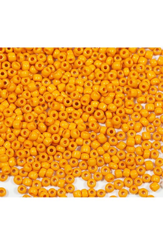 RT-RYL-B-0004-20 Turuncu Renk 4 Mm Yaklaşık 220 Adet/20 Gram Cam Boncuk Oya Yazma Bileklik Ve Kolye