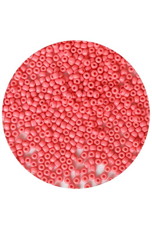RT-RYL-B-0009-60 Pembe Renk 4 Mm Yaklaşık 660 Adet / 60 Gram Cam Boncuk Oya Yazma Bileklik Ve Kolye