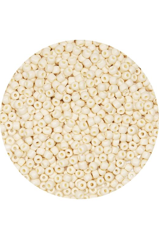 RT-RYL-B-0012-100 Beyaz Renk 4 Mm Yaklaşık 1100 Adet / 100 Gram Cam Boncuk Oya Yazma Bileklik Ve Kolye