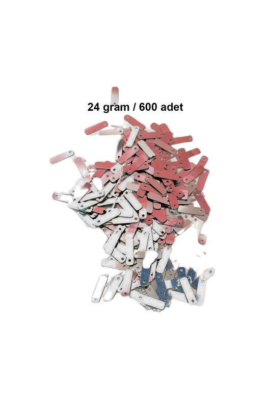 RT-RYL-B-0021-24 Koyu Pembe 15 X 5 Mm Dantel Oya Yazma Halhal Abiye Lazer Kesim Pul 600 Adet / 24 Gram